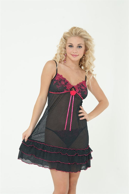 Tulle Nightgown Set 2194