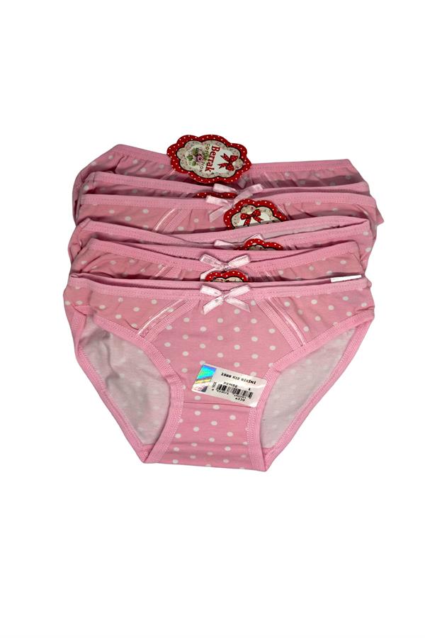Clear Girl Pink Printed Panties 6-Pack 1-2 Years 2588