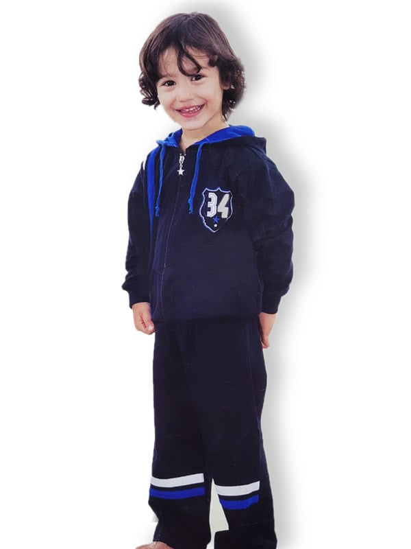 HMD Boys Zippered Hooded Tracksuit 5033