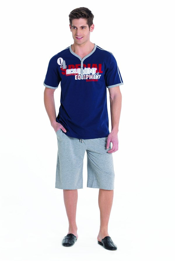Clear Printed Men's Pajamas