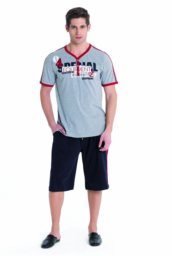 Clear Printed Men's Pajamas