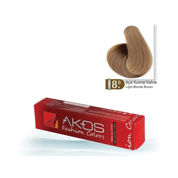 Akos Hair Dye Light Blonde Brown 8.0