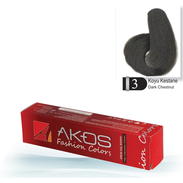 Akos Hair Dye Dark Chestnut 3