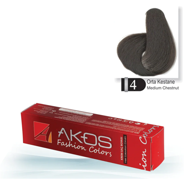 Akos Hair Dye Medium Chestnut 4