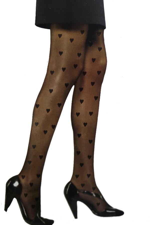 Bali Women's Patterned Tights Heart