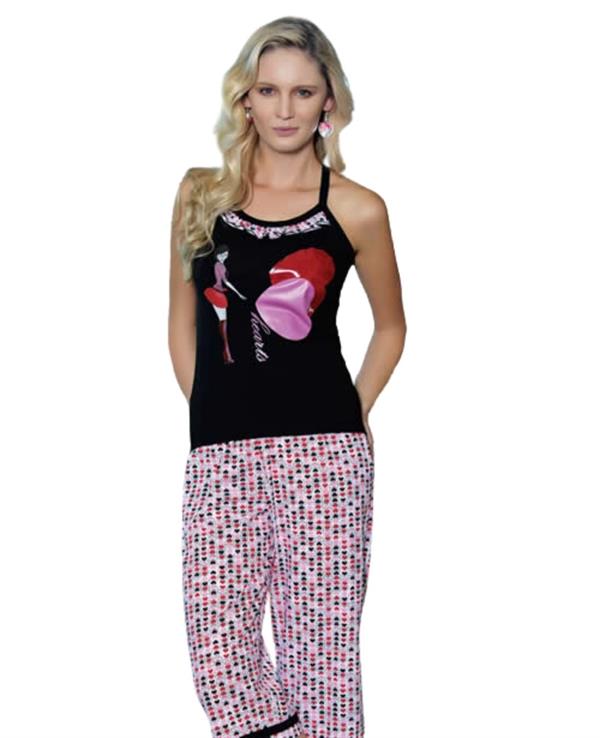 Clear Women's Heart Printed Suit 2462