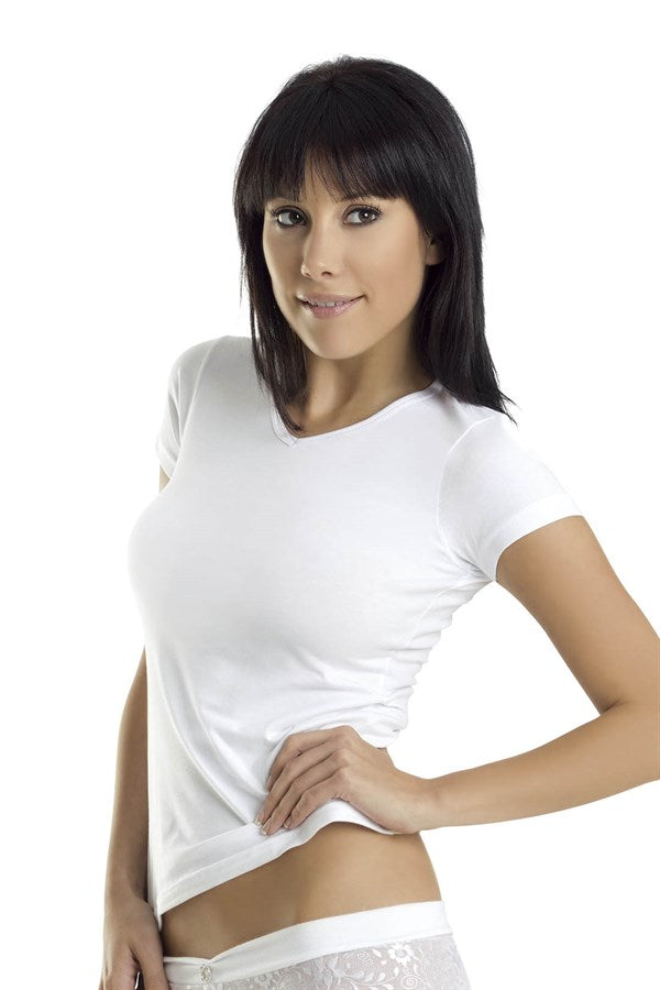 Clear Women's Short V Neck 2132