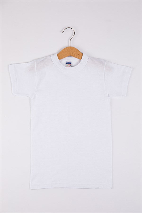 White Zero Collar Top Underwear for Berrak Kids