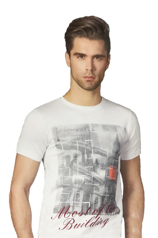 Clear Men's Bridge Printed T-Shirt 1047