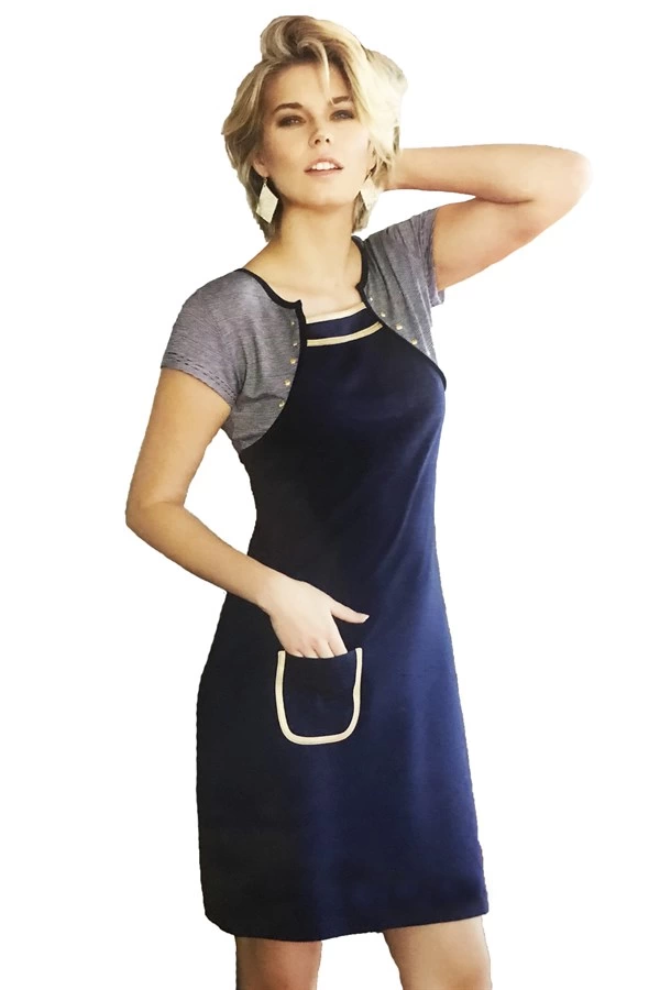 Robe transparente à poches pour femme 2687