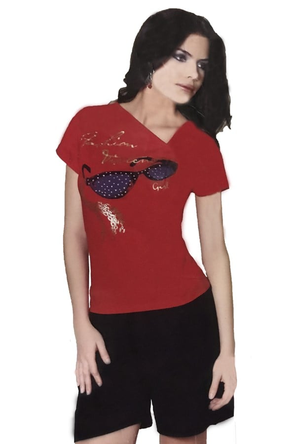 Berrak Women's Glasses Printed Shorts Set 2450