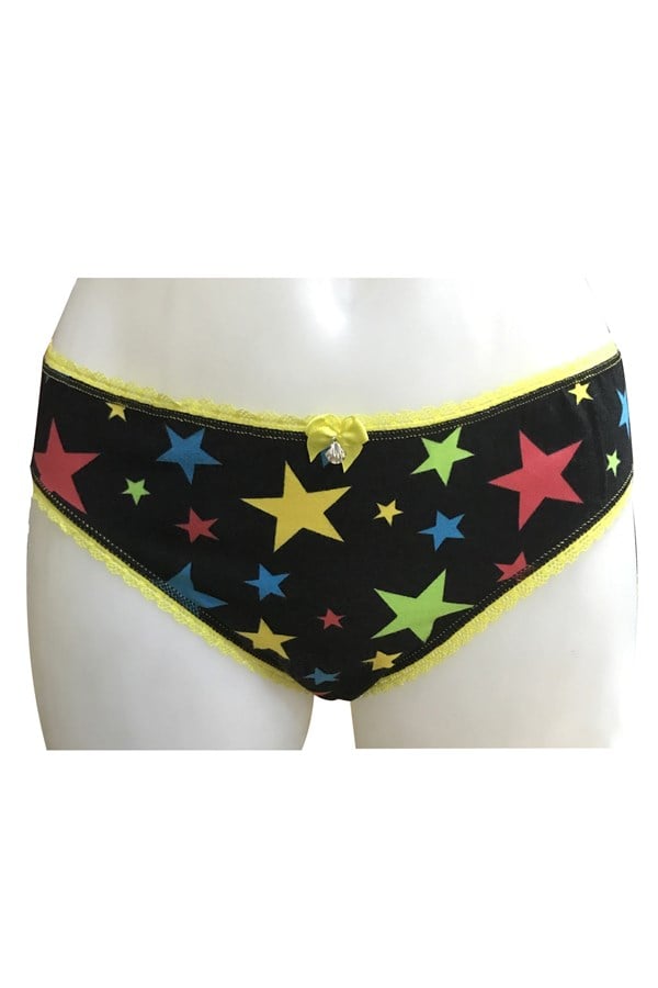 Clear Women's Star Bikini Panties 2340