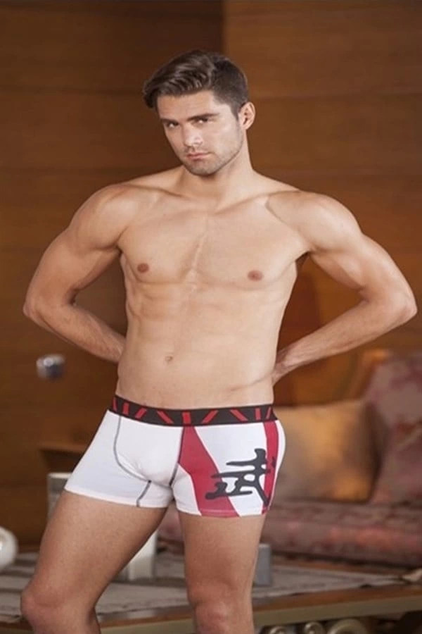 Boxer imprimé en modal transparent 1117