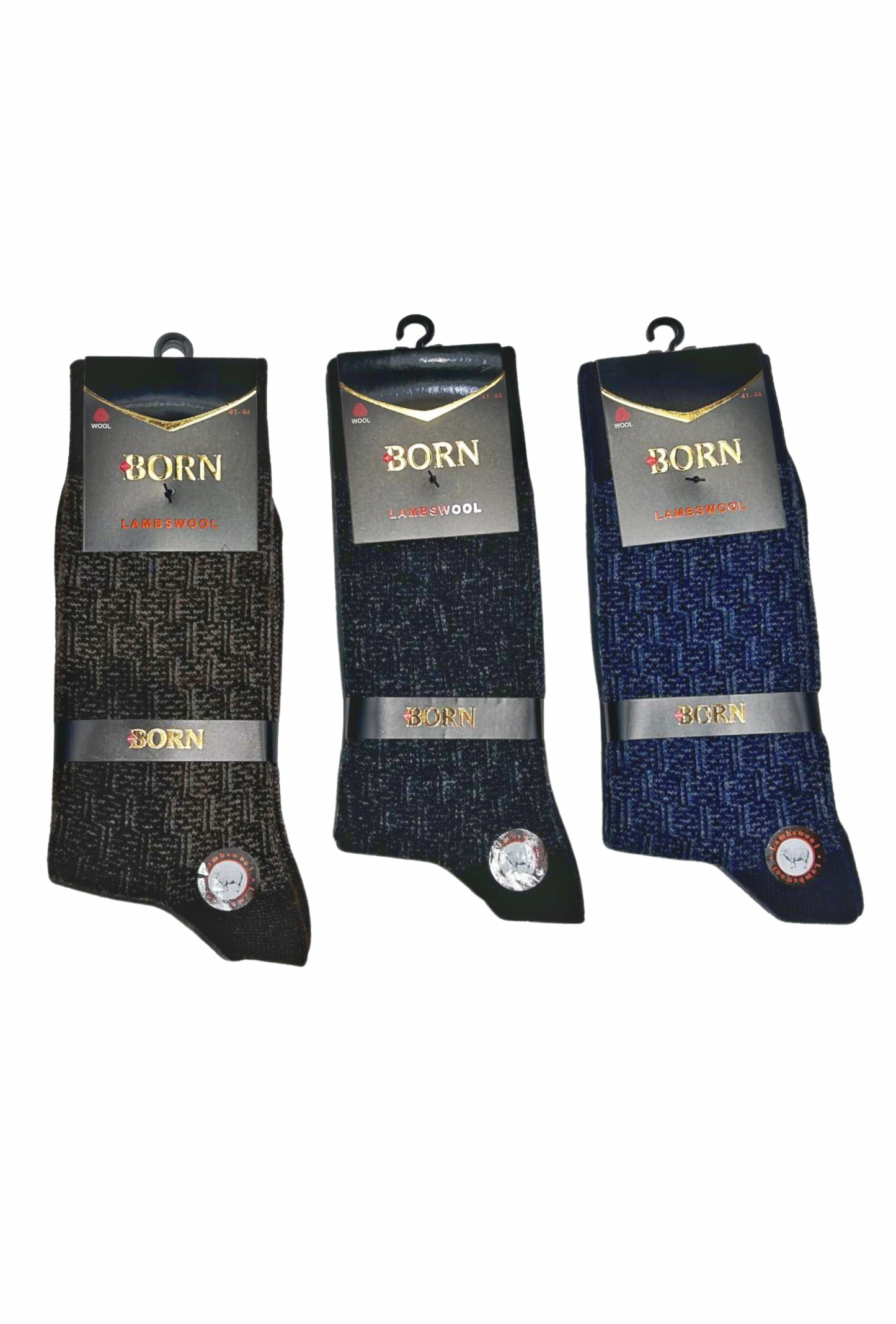 Born Men's Lambswool Socks (3 Pack)