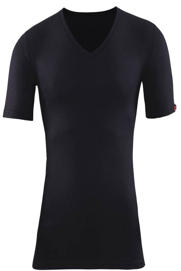Bsm Unisex V Neck Short Sleeve Thermal Bodysuit 10303
