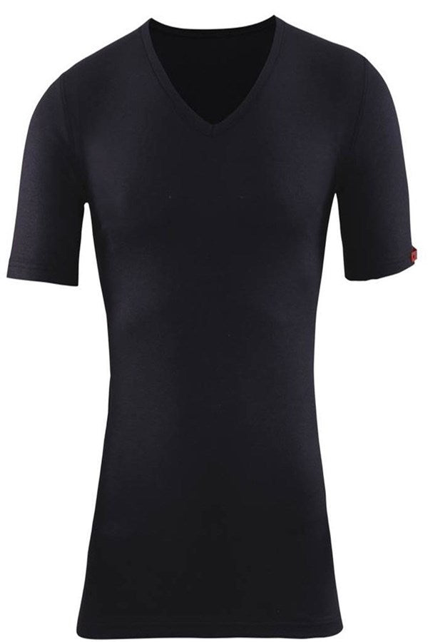 Bsm Unisex V Neck Short Sleeve Thermal Bodysuit 10303
