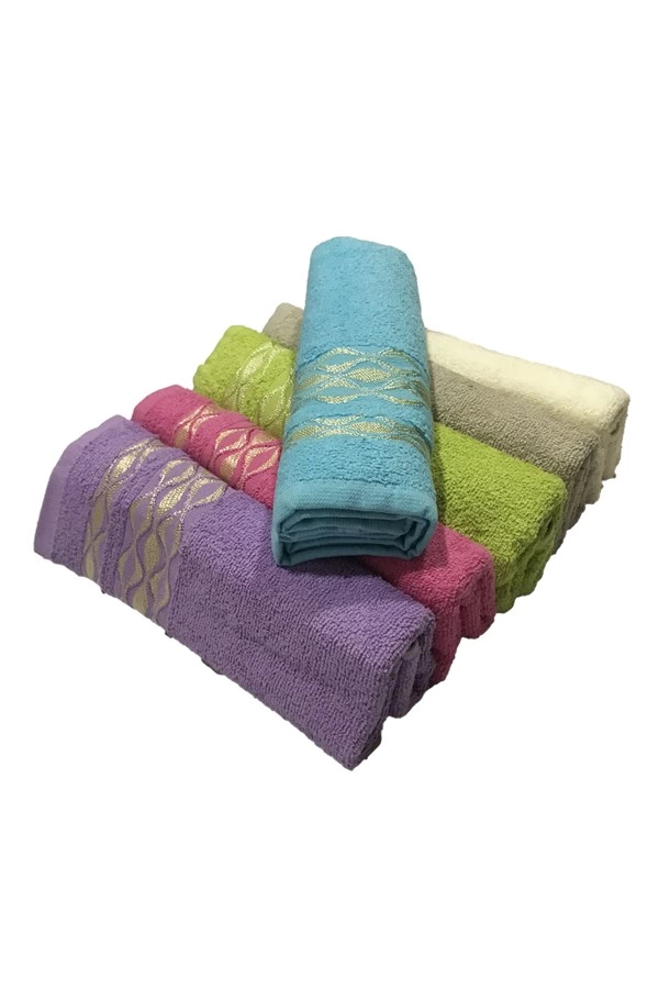 Serviette à main Bulteks Melis à motif zigzag 30x50