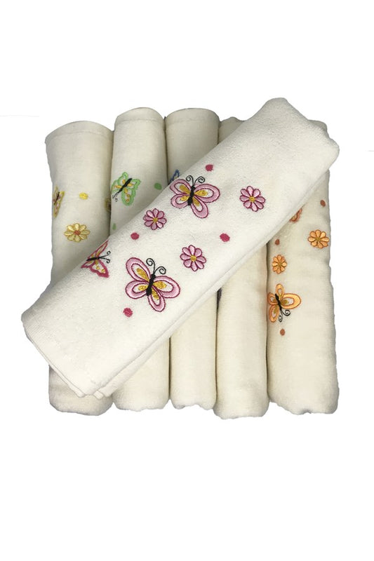 Bulteks Embroidered Velvet Towel 30X50 Pattern 5