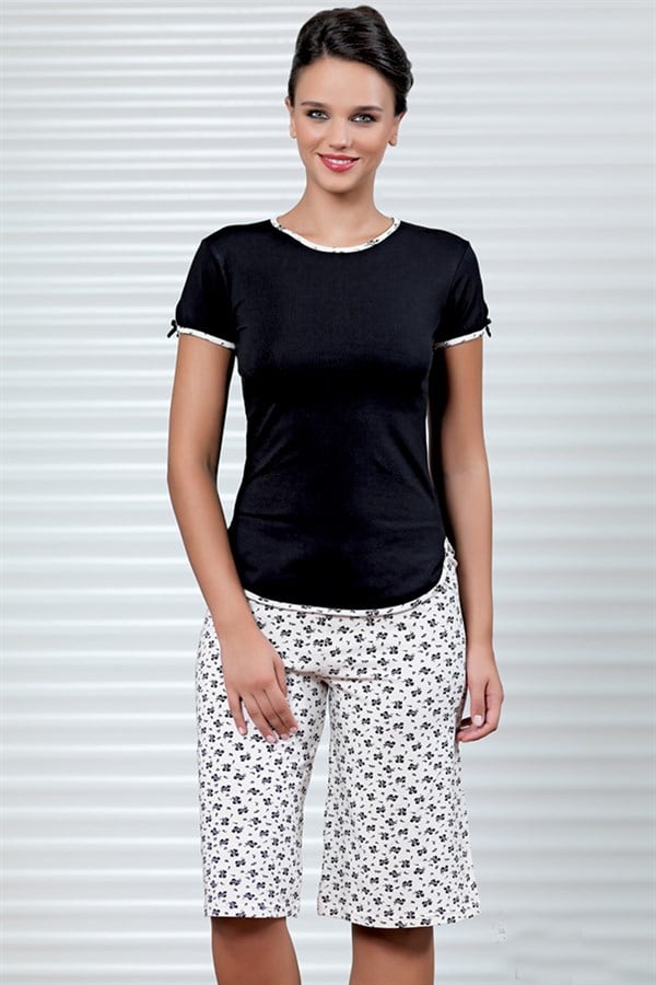 Şahinler Floral Printed Capri Suit B453