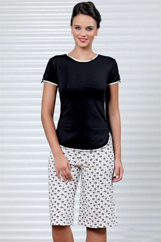 Şahinler Floral Printed Capri Suit B453
