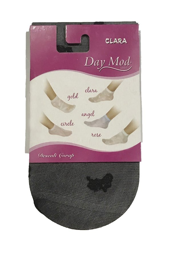 Daymod Women's Patterned Socks White Socks