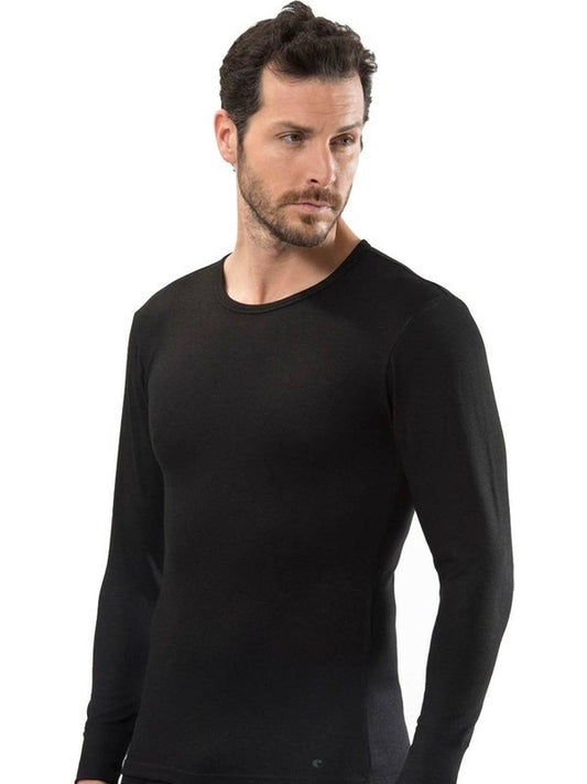 Elite Men's Elastane Zero Collar Long Sleeve Undershirt