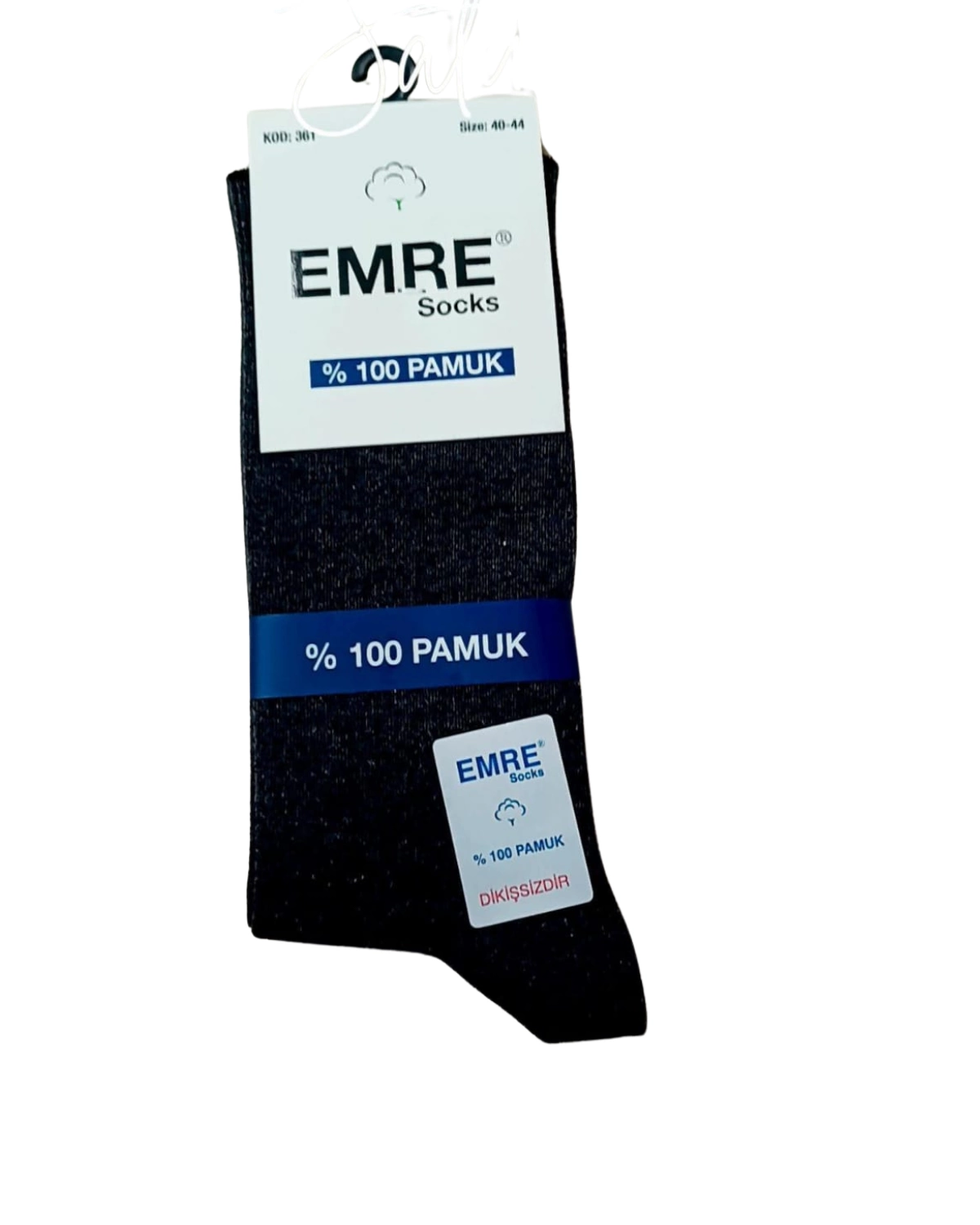 Emre Men's Seamless Socks 100% Cotton - 12 Pack