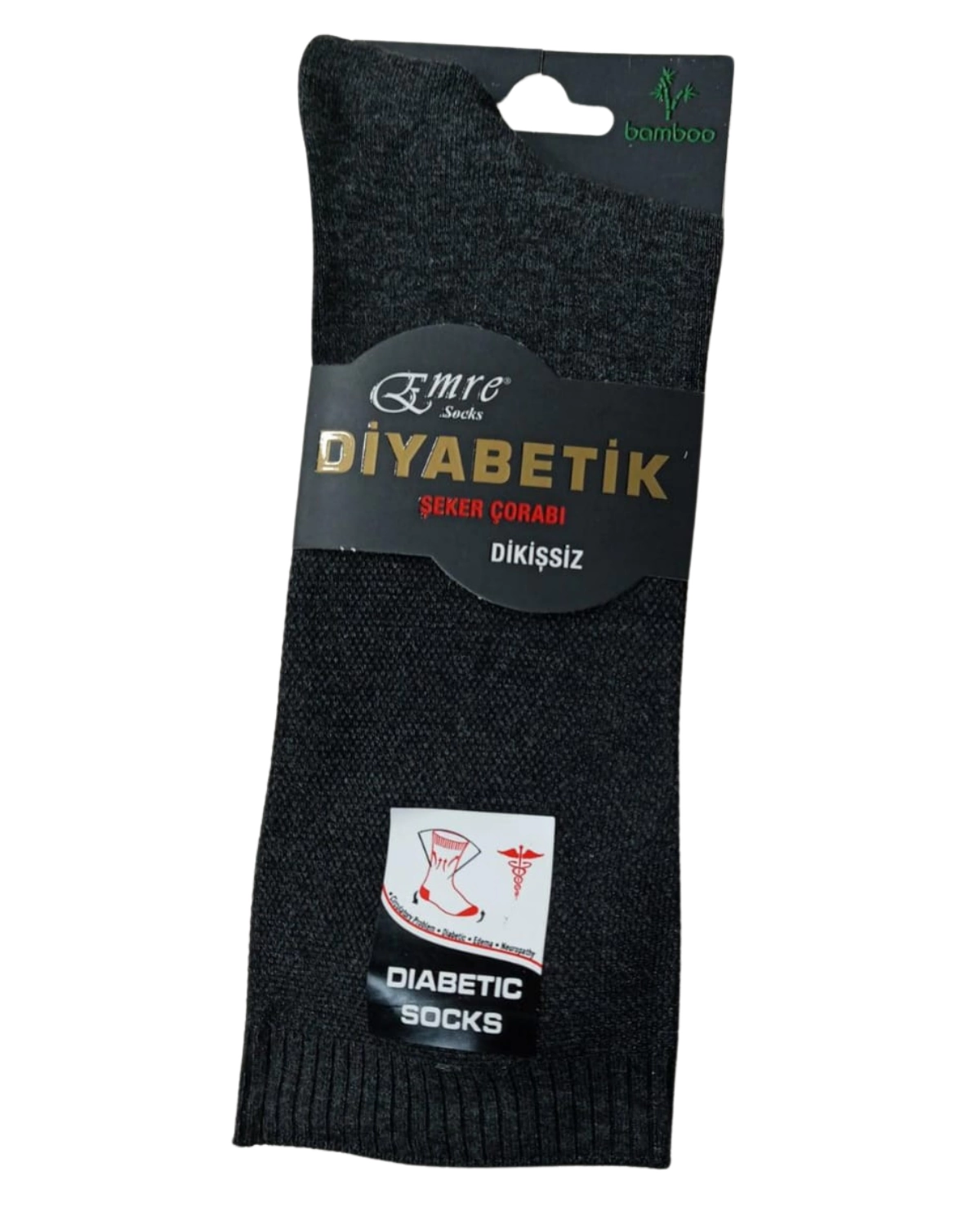 Chaussettes en bambou Emre pour hommes diabétiques, lot de 6