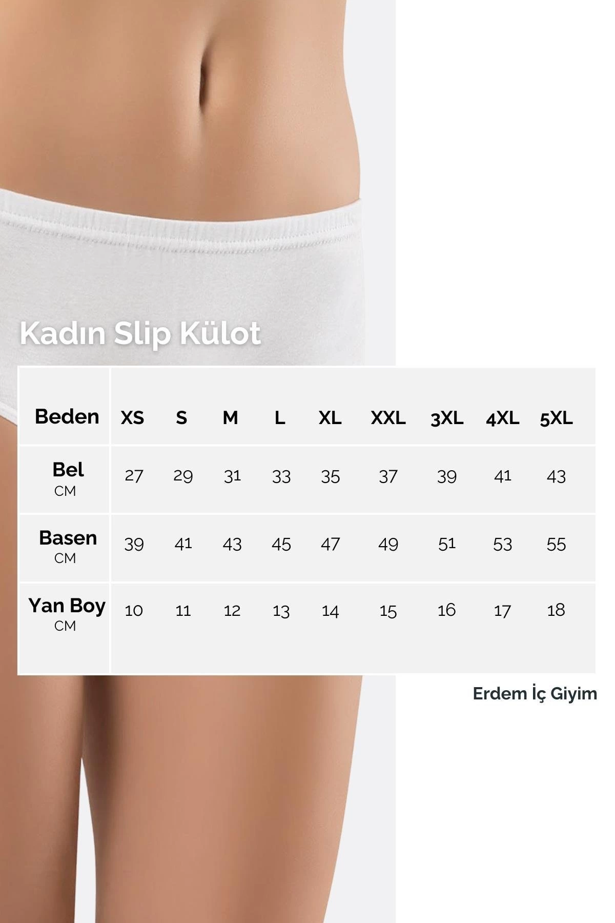 Erdem Siyah Ribana Bayan Külot 2500 (2500)