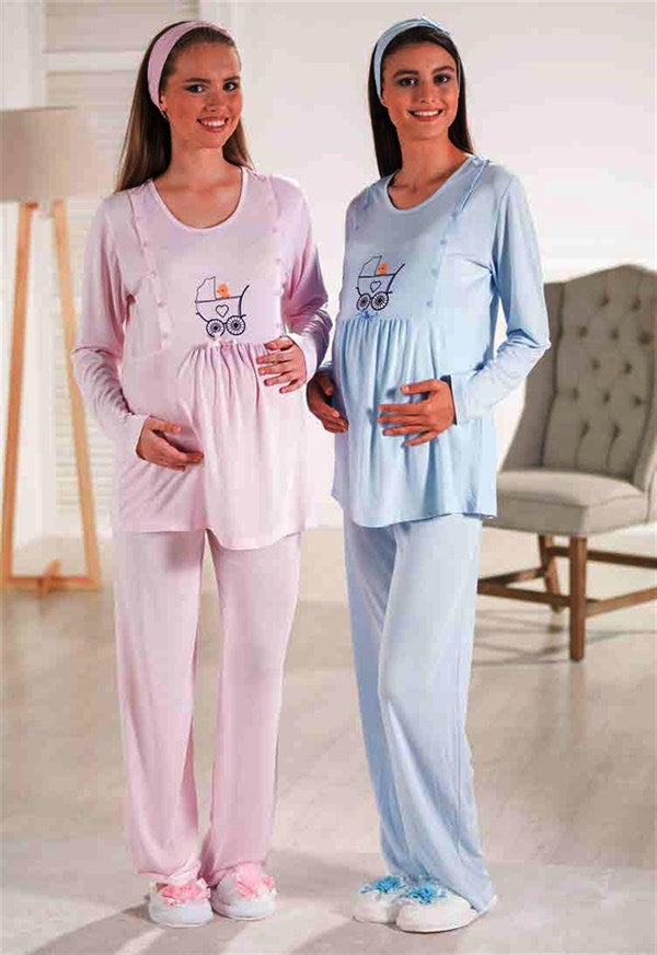 Estiva Micro Viscose Maternity Pajama Set 17374