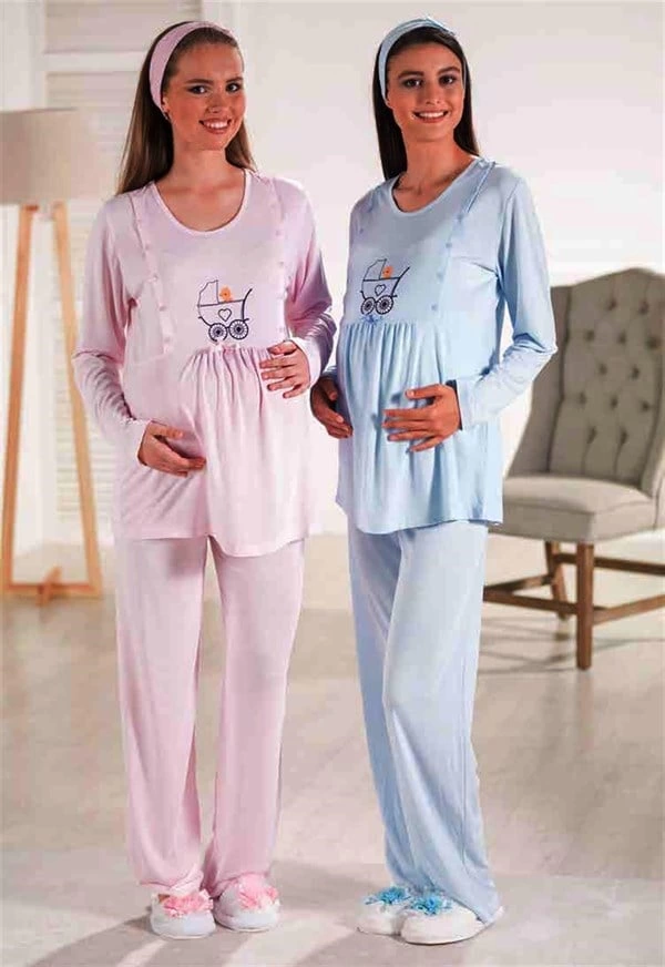 Ensemble pyjama de maternité en micro viscose Estiva 17374