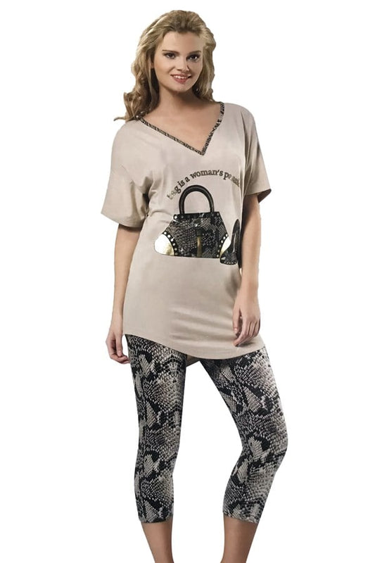 HMD Women's Printed Leggings Set 60002