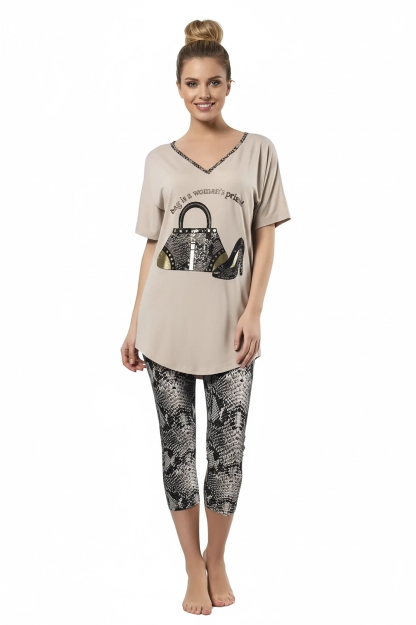 HMD Women's Printed Leggings Set 60002