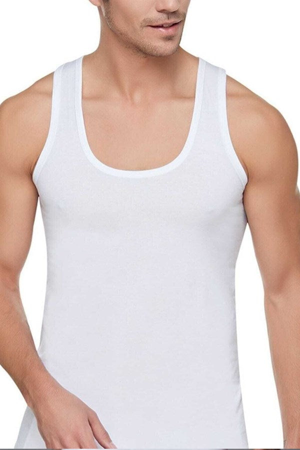 Işıl Men's Combed Cotton Undershirt White