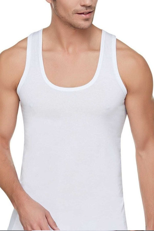 Işıl Men's Combed Cotton Undershirt White