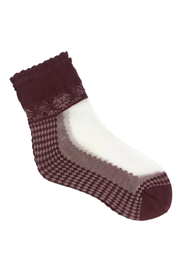 Chaussettes courtes à motif baklava pour femmes Italiana