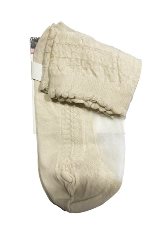 Italiana Women's Kilim Pattern Sock White Socks