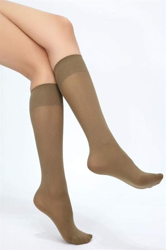 Italiana Micro 40 Knee High Socks Mink