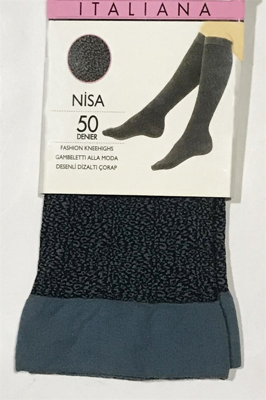 Italiana Nisa Knee Length Blue Standard