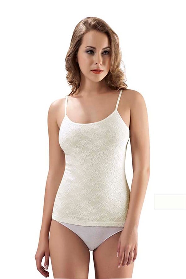 Women's Lace Rope Strap Undershirt 1030