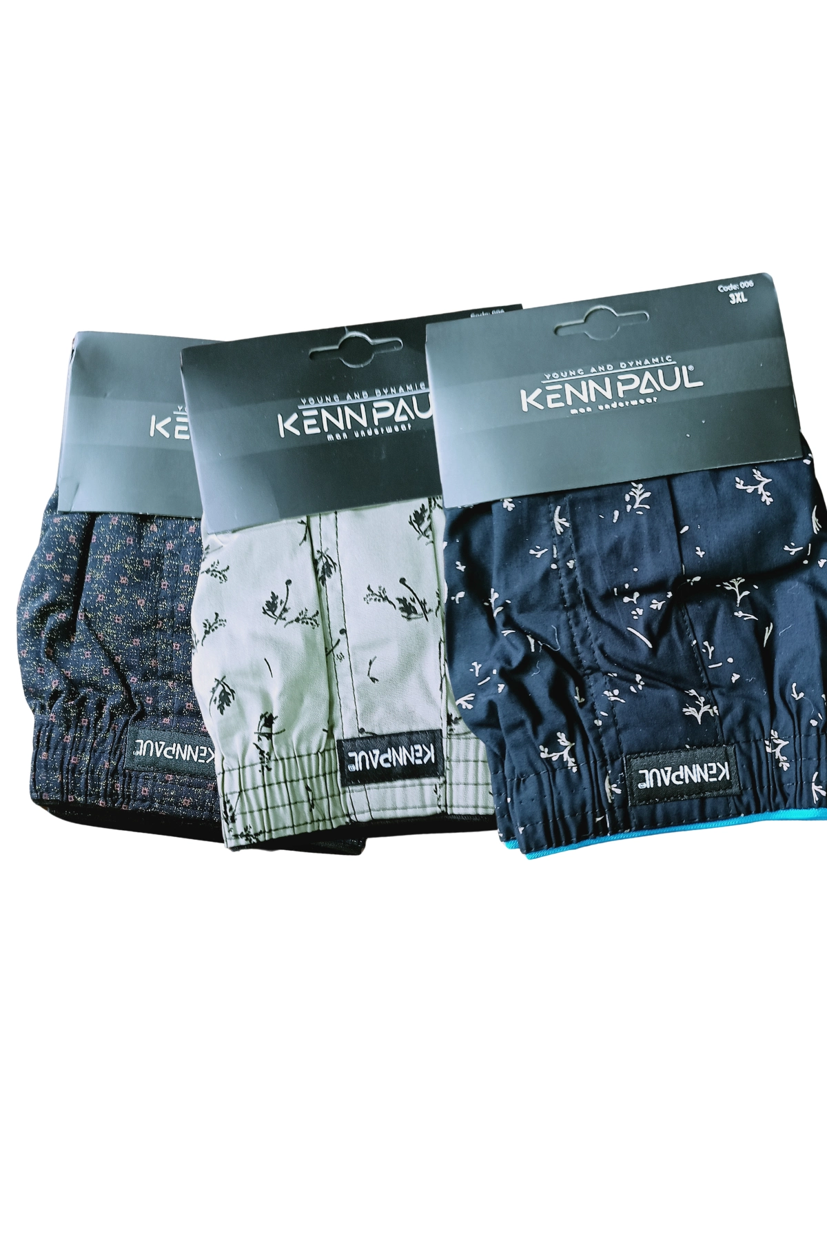 Kennpaul Desenli Poplin Erkek Boxer 3 Adet