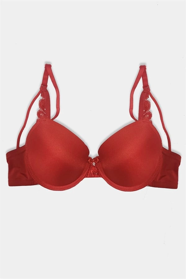 Red Padded Bra 977