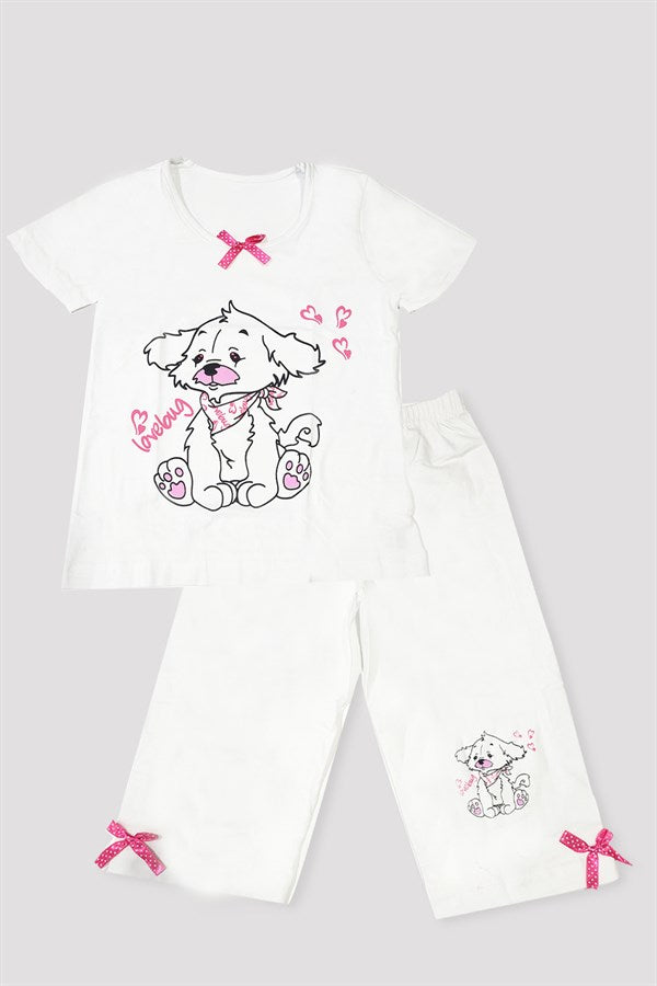 Girls Printed Pajama Set