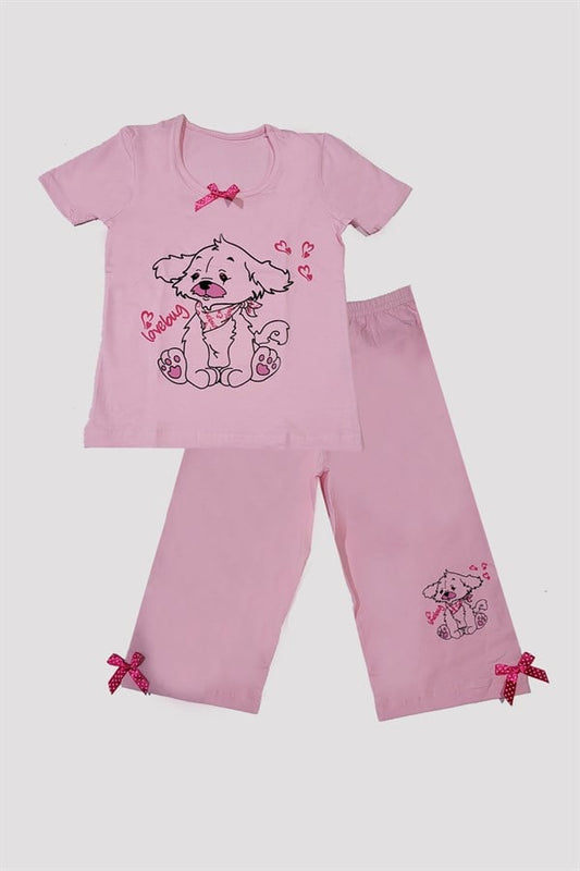 Girls Printed Pajama Set
