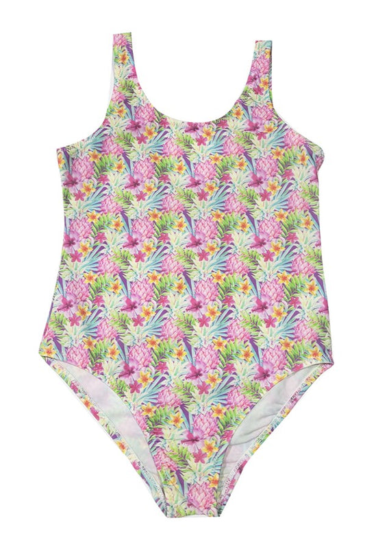 Girl's Floral Swimsuit 5119