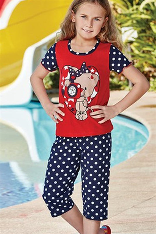 Girls Polka Dot Top and Bottom Set