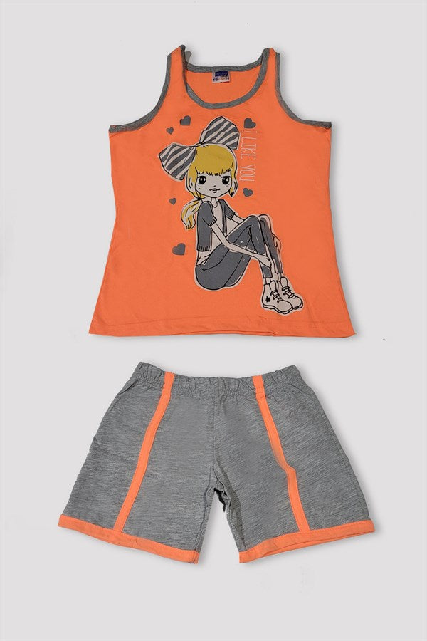Girl Shorts Bottom Top Set 6553
