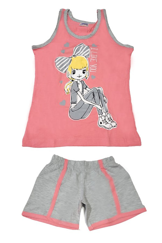 Girl Shorts Bottom Top Set 6553