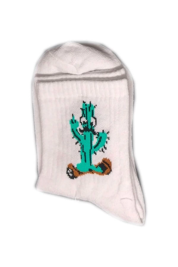 Chaussettes à motif cactus pour étudiantes