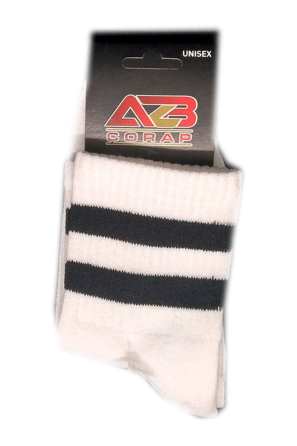 College Girls Black Striped Socks